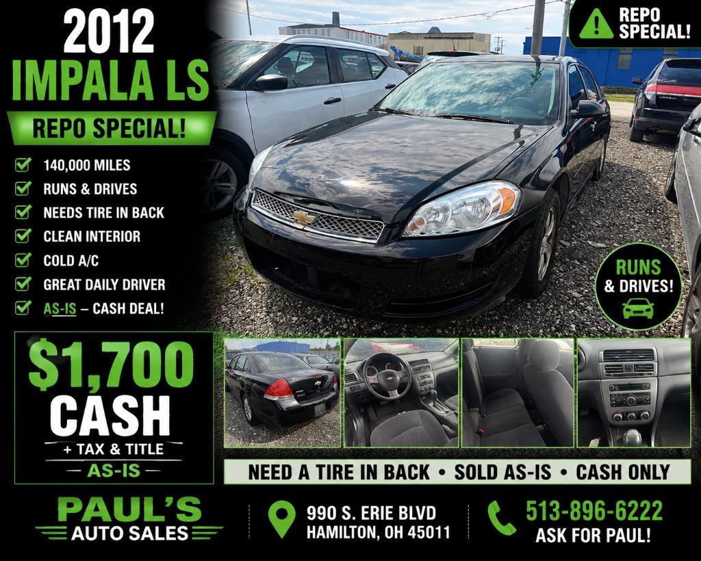 2012 Chevrolet Impala - $1,700