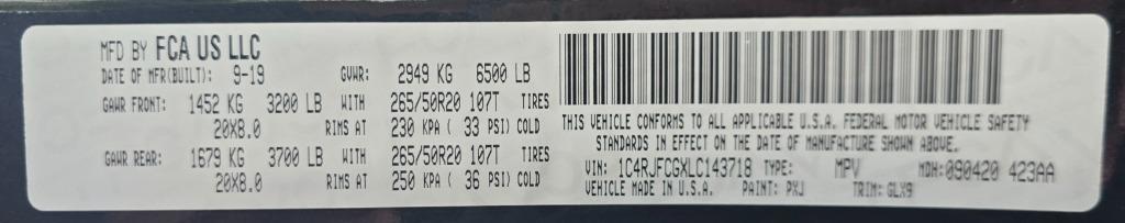 2020 Jeep Cherokee - $20,690