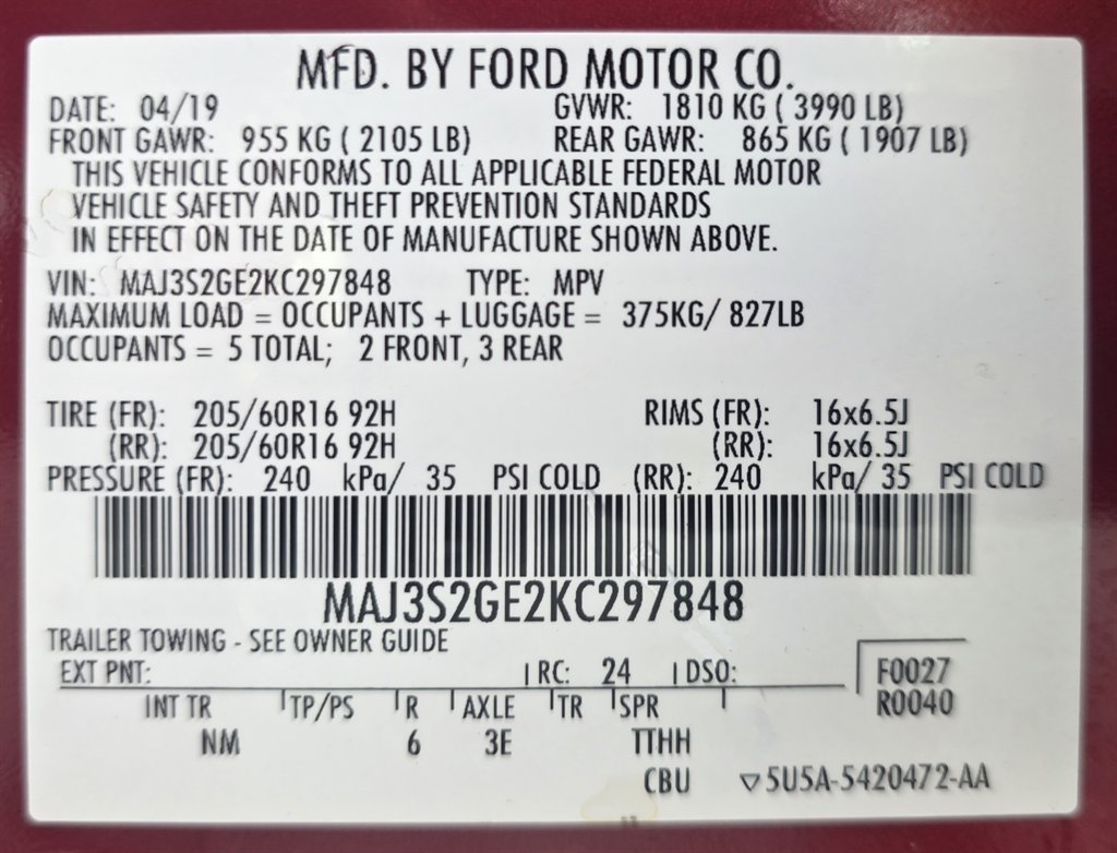 2019 Ford Ecosport - $13,258