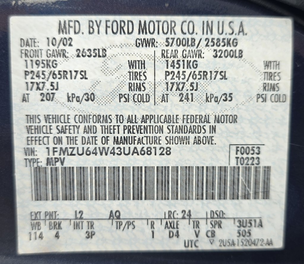 2003 Ford Explorer - $13,028