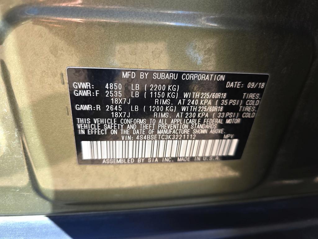 2019 Subaru Outback - $20,995