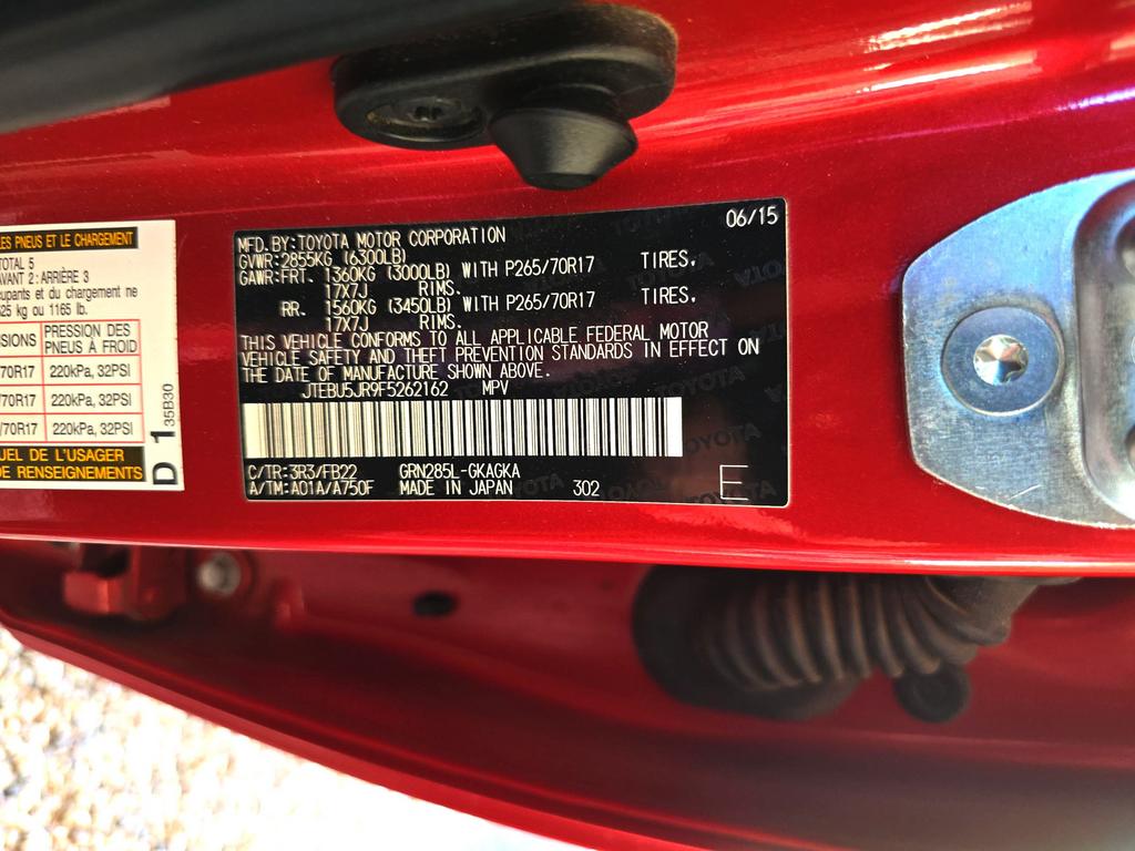 2015 Toyota 4Runner - $25,995