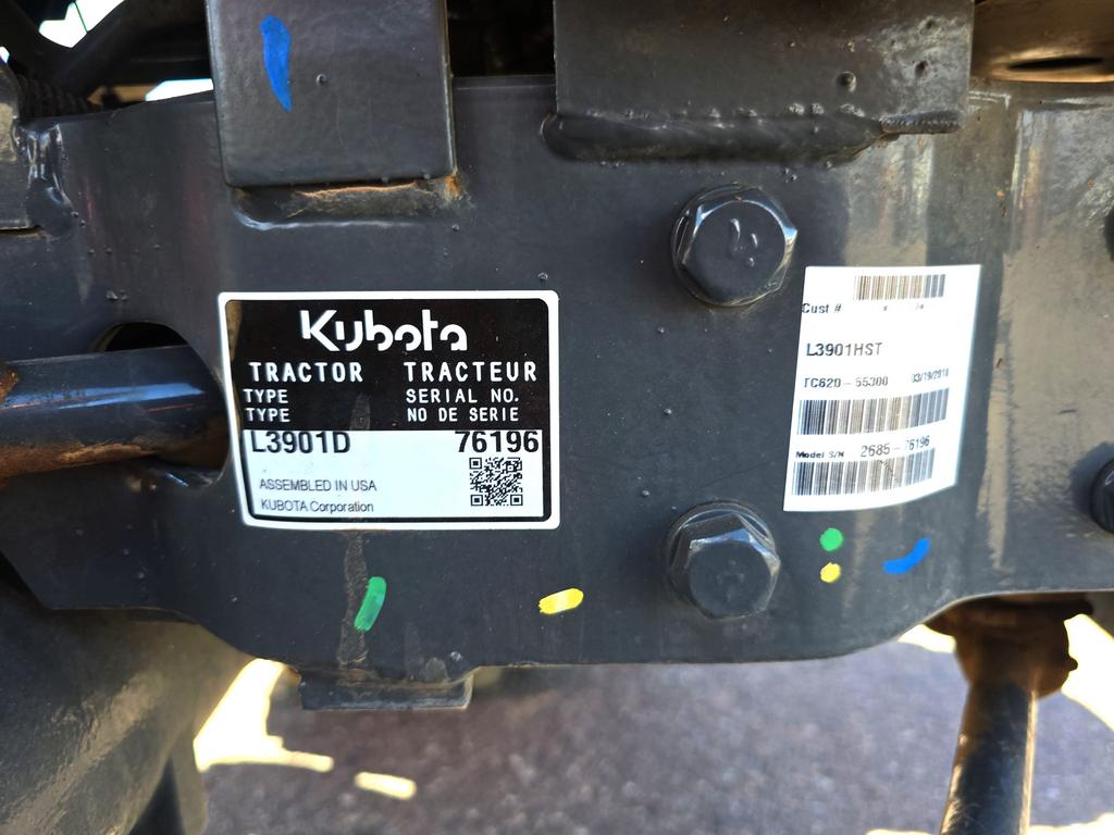 2019 Kubota  L3901hst - $25,995