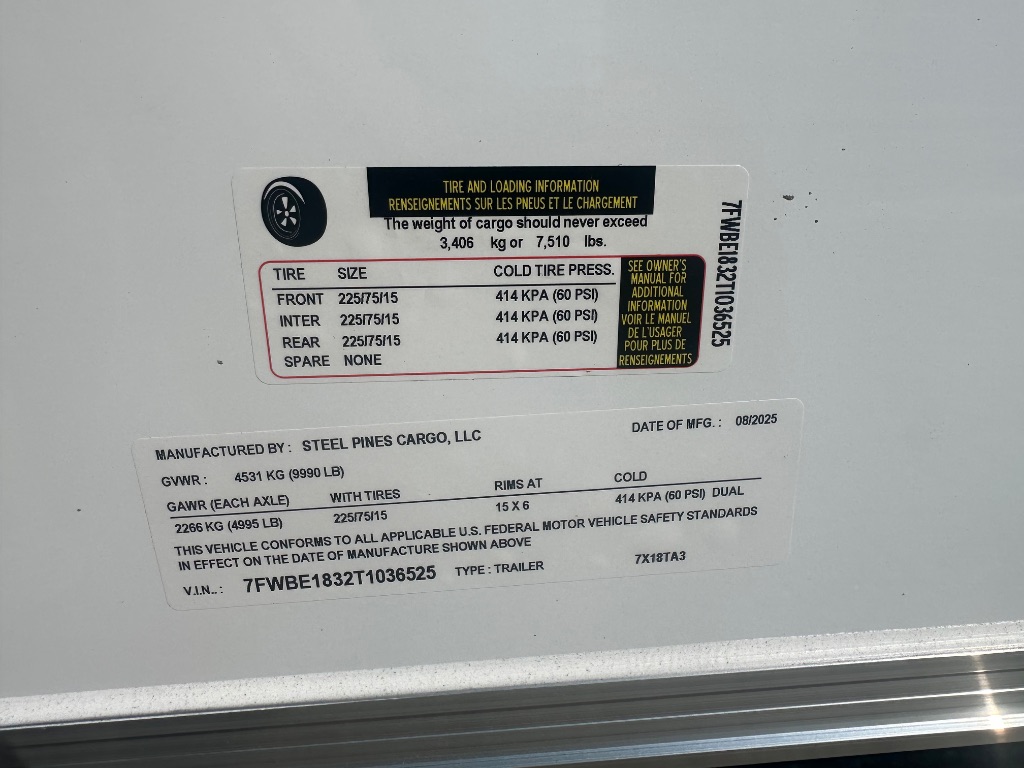 2026 High Country Cargo, Llc High Country Cargo, Llc - $6,975