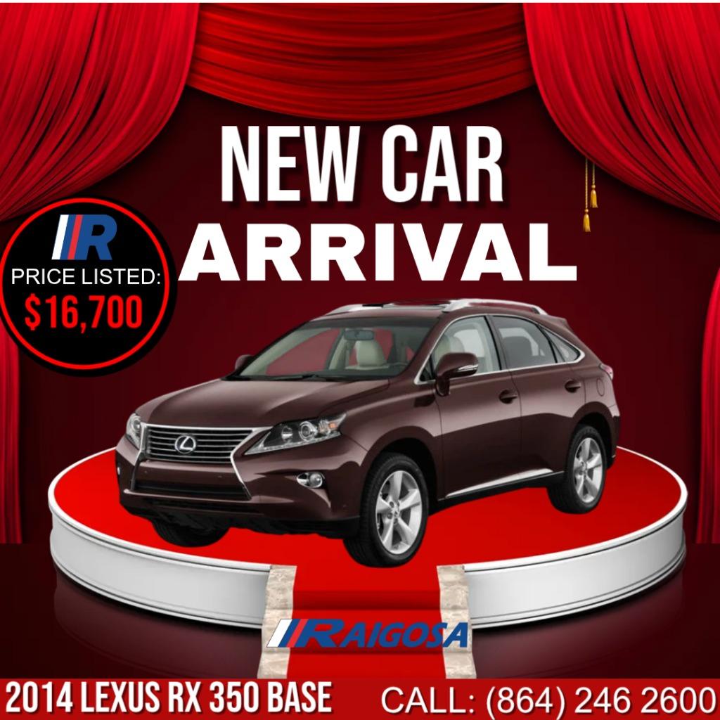 2014 Lexus RX - $16,700