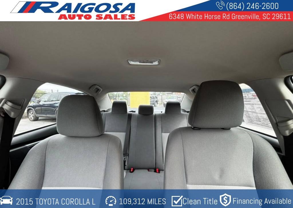 2015 Toyota Corolla - $13,900