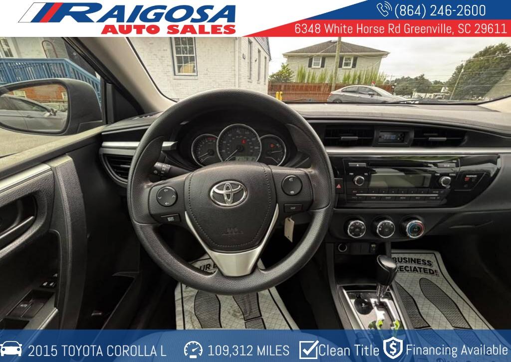 2015 Toyota Corolla - $13,900