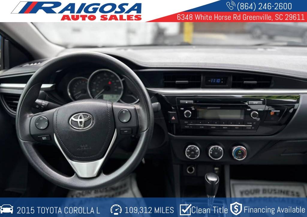 2015 Toyota Corolla - $13,900