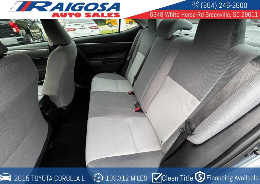 2015 Toyota Corolla - $13,900