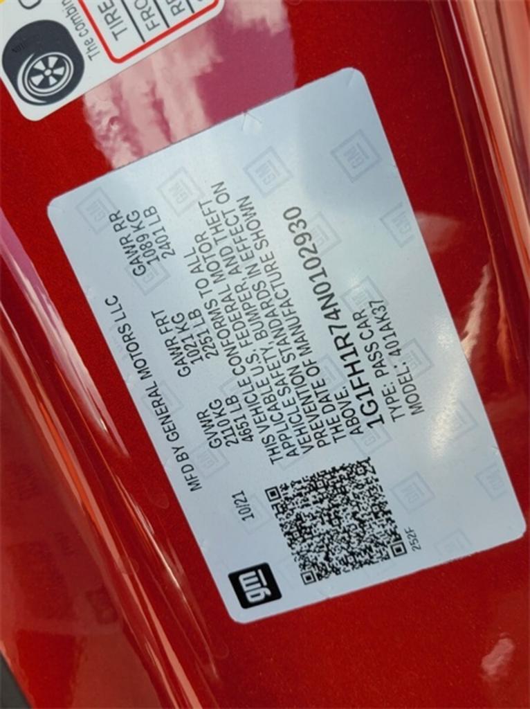 2022 Chevrolet Camaro - $50,988