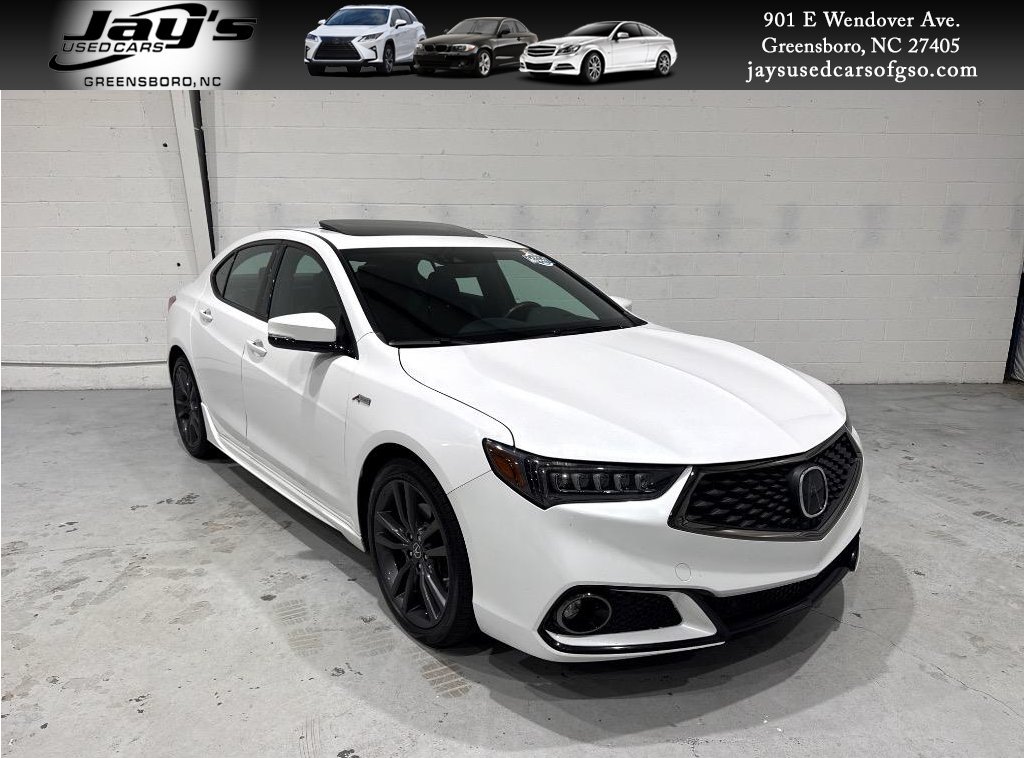 White 2019 Acura TLX Sedan All-Wheel Drive 9-Speed Automatic