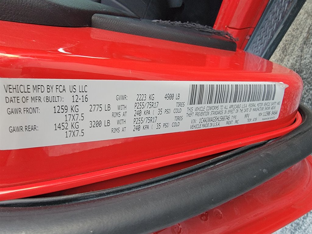 2017 Jeep Wrangler - $13,995