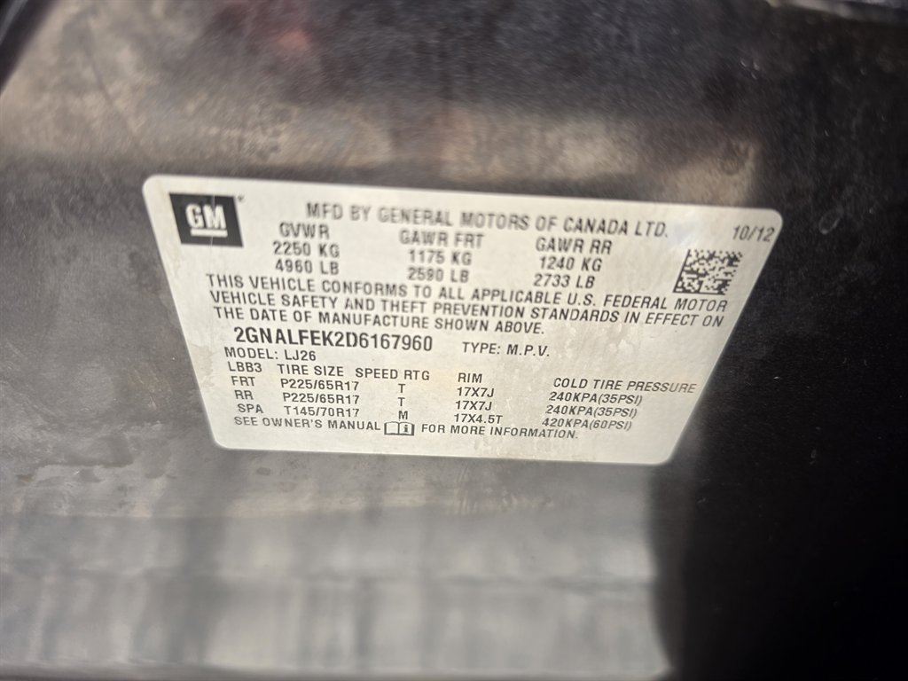 2013 Chevrolet Equinox - $6,995