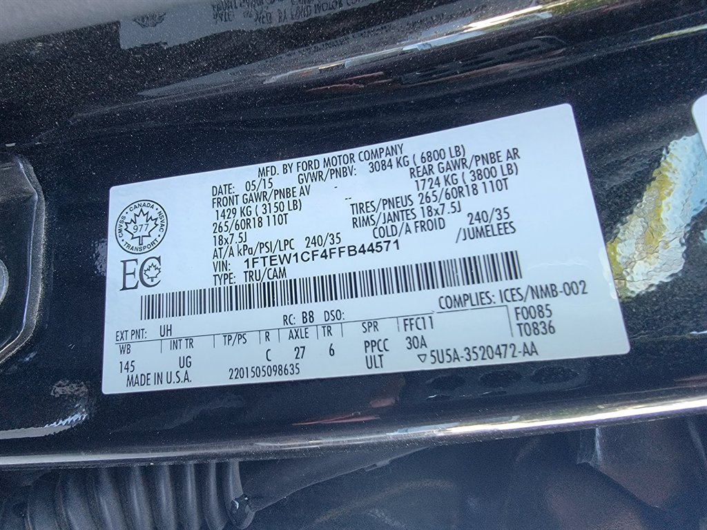 2015 Ford F150 XLT photo