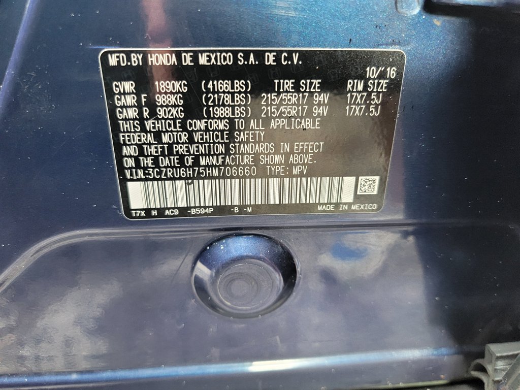 2017 Honda HR-V - $10,450