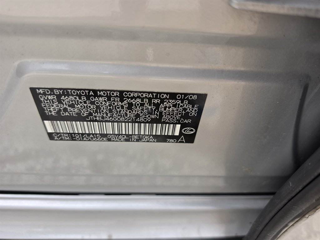 2008 Lexus ES - $10,995