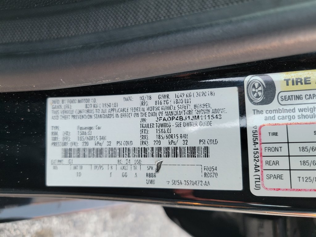 2018 Ford Fiesta - $6,995