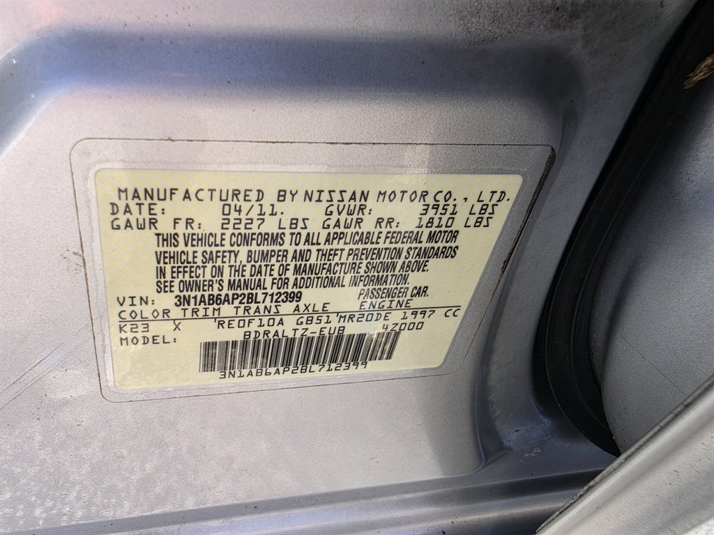 2011 Nissan Sentra - $5,995