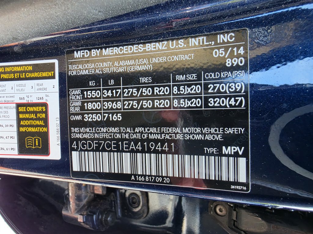 2014 Mercedes-Benz GL-Class - $12,850