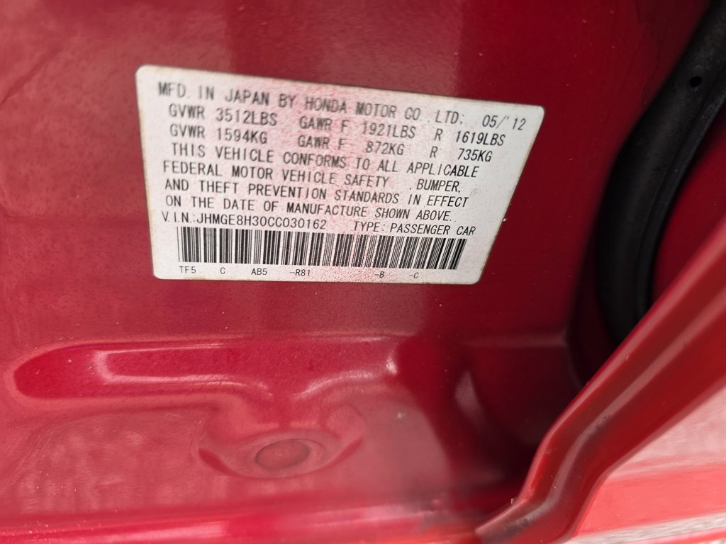 2012 Honda Fit - $6,995