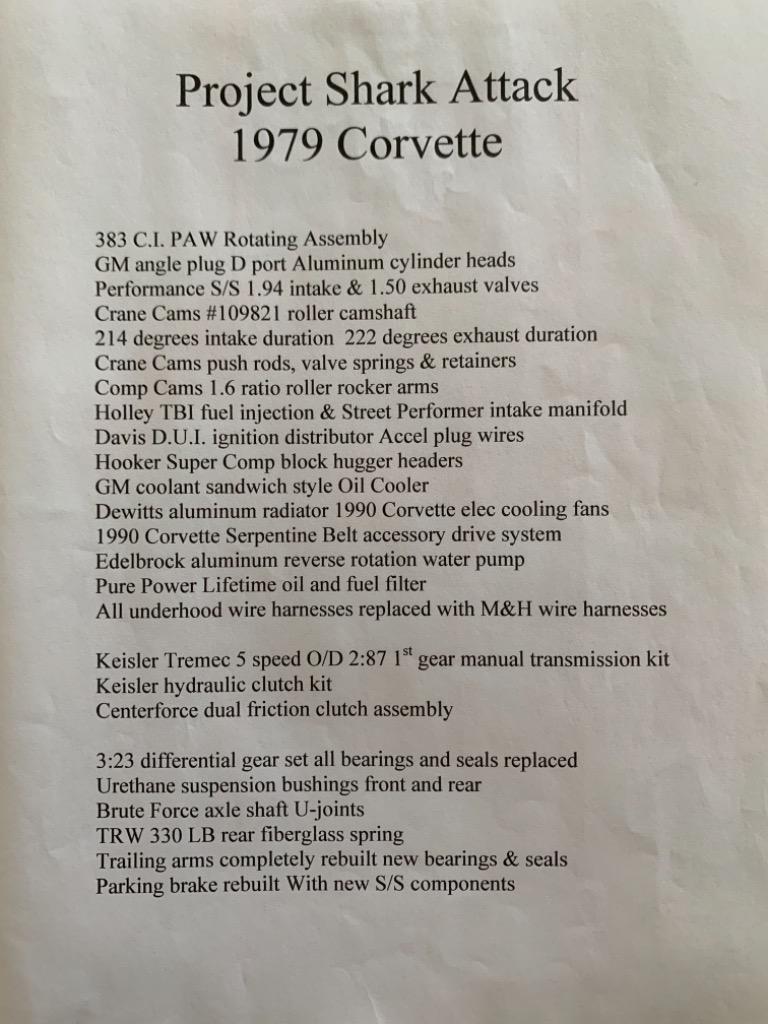 1979 Chevrolet Corvette - $35,000