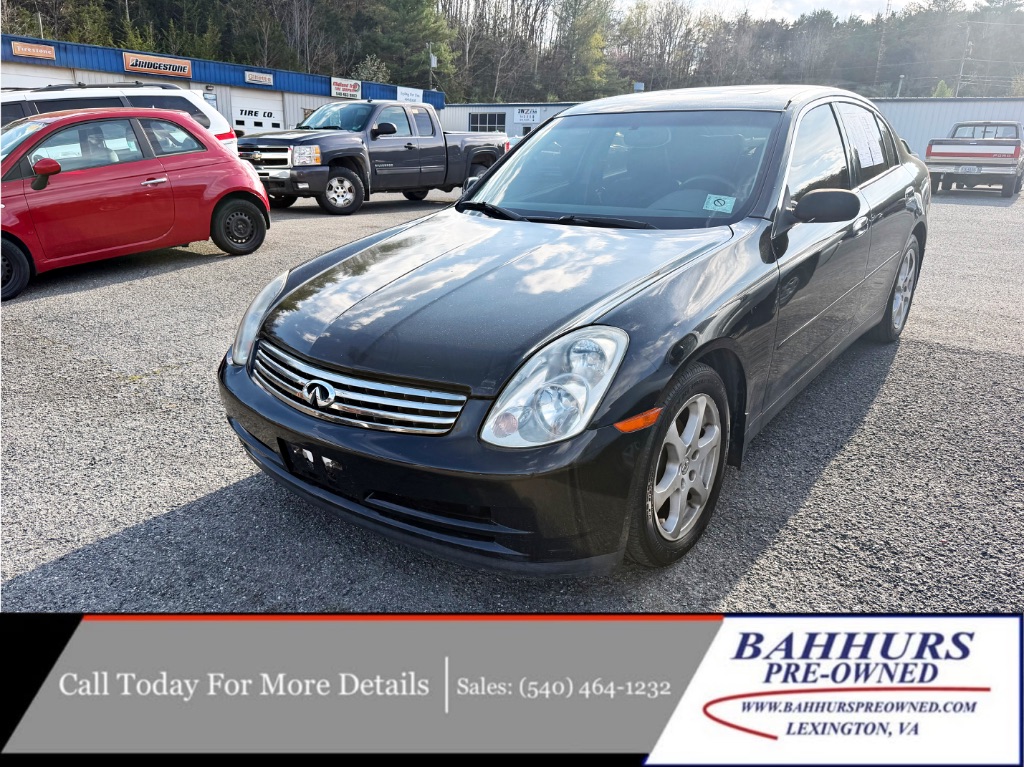Black 2004 INFINITI G35 Sedan Automatic