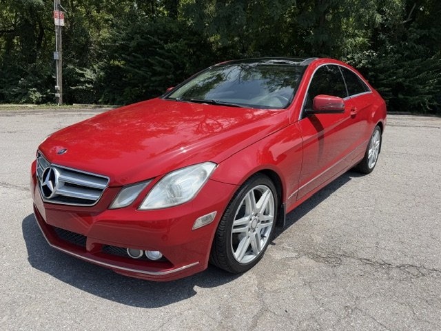 Red 2010 Mercedes-Benz E-Class Coupe Rear-Wheel Drive Automatic