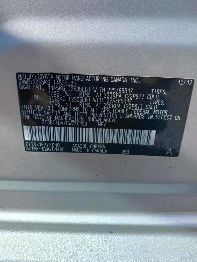 2012 Toyota RAV4 photo