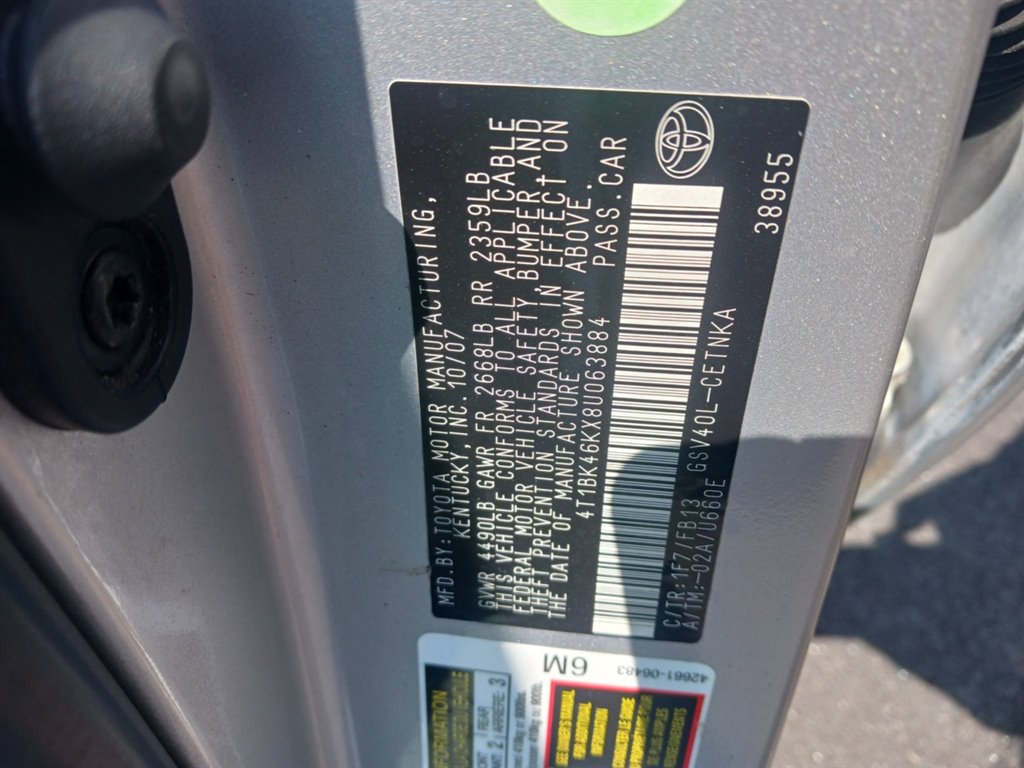 2008 Toyota Camry - $7,999
