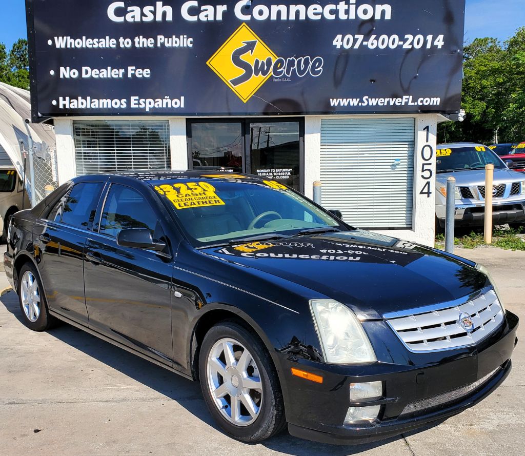 Black 2005 Cadillac STS V6 RWD Sedan Rear-Wheel Drive Automatic