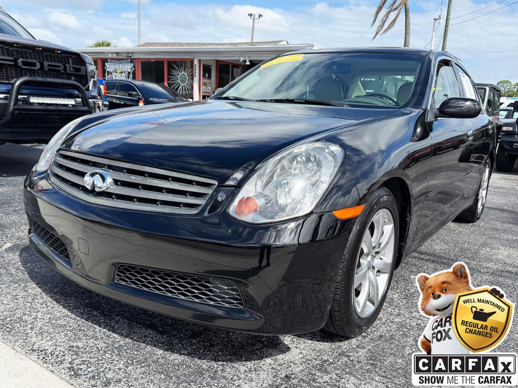 Black 2005 INFINITI G35 Sedan RWD Sedan Rear-Wheel Drive Automatic