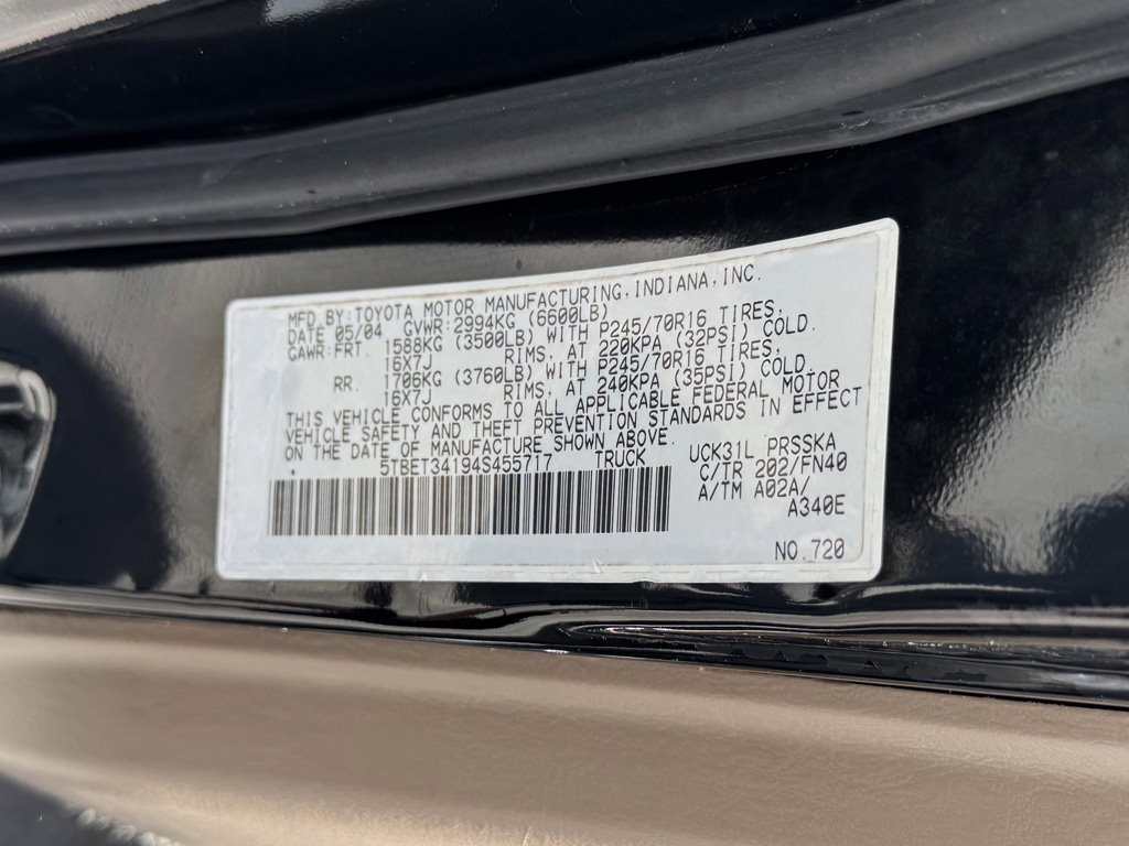 2004 Toyota Tundra - $10,980