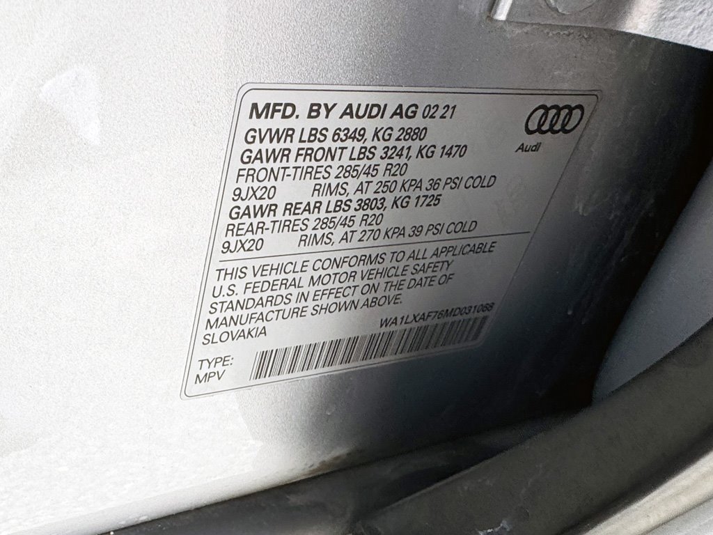 2021 Audi Q7 - $28,980