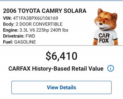 2006 Toyota Camry - $4,835