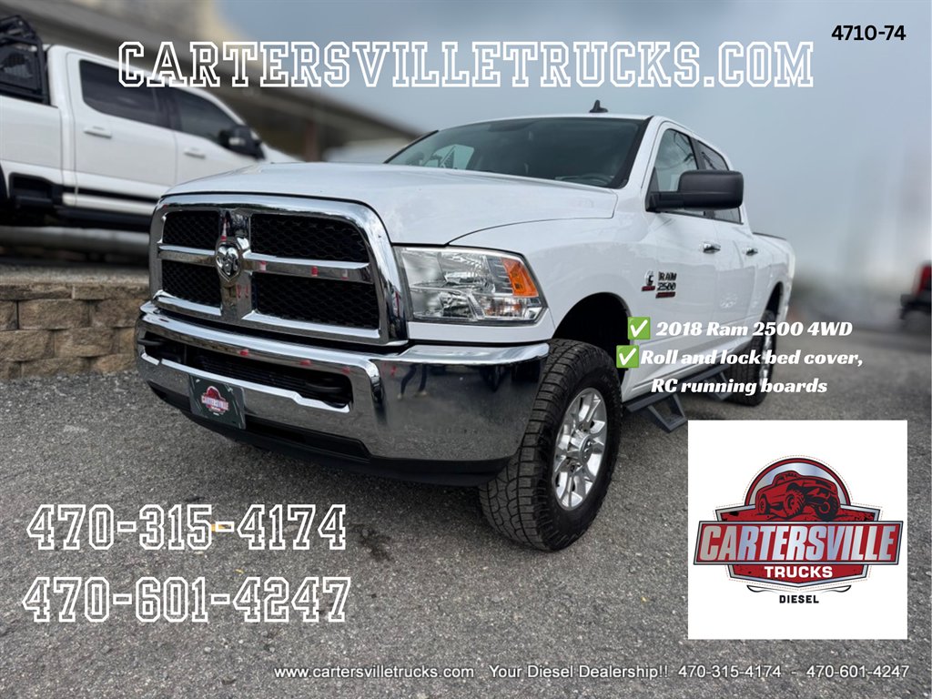White 2018 RAM 2500 Pickup Truck Four-Wheel Drive Automatic