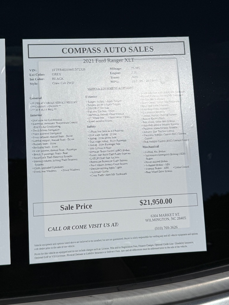 2021 Ford Ranger - $22,950