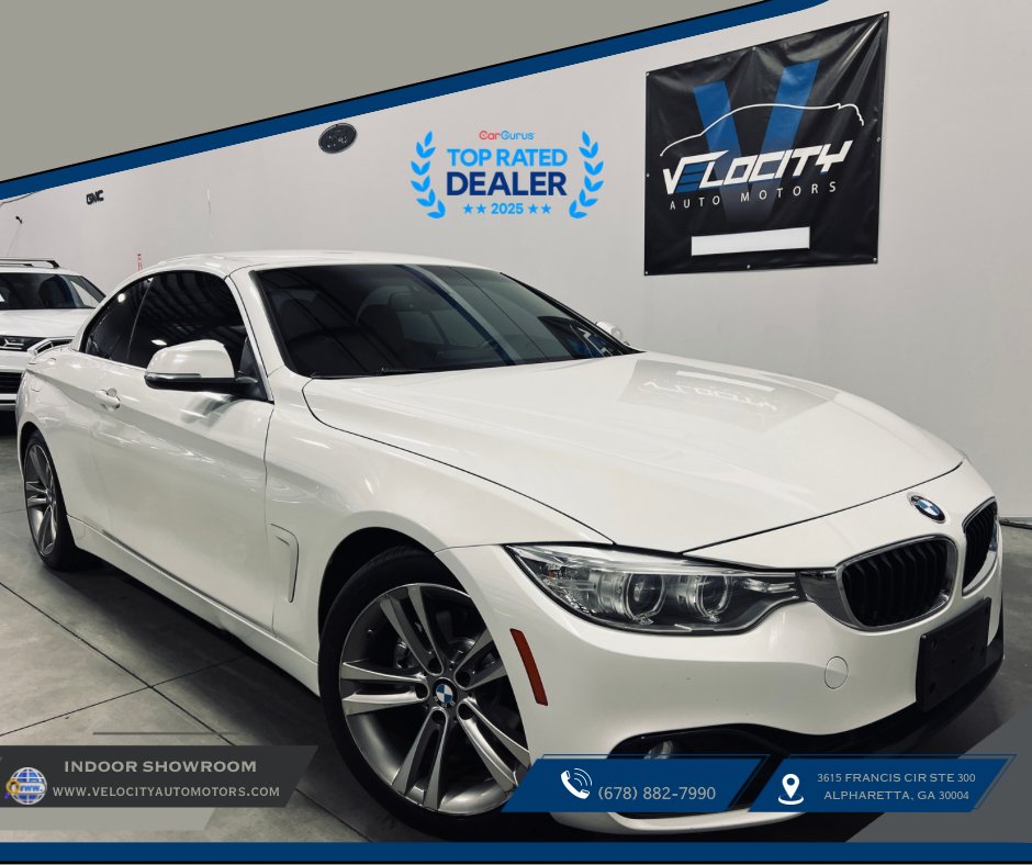 White 2017 BMW 4 Series 430i Convertible RWD Convertible Rear-Wheel Drive Automatic