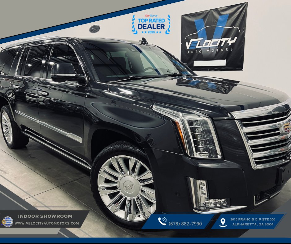 Gray 2019 Cadillac Escalade ESV SUV / Crossover Four-Wheel Drive Automatic