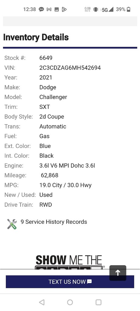 2021 Dodge Challenger SXT photo