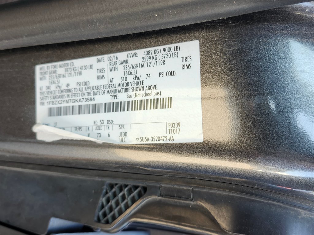2016 Ford Transit Wagon - $21,995