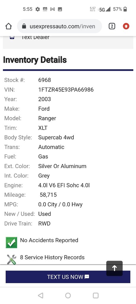 2003 Ford Ranger XLT FX4 Level II photo