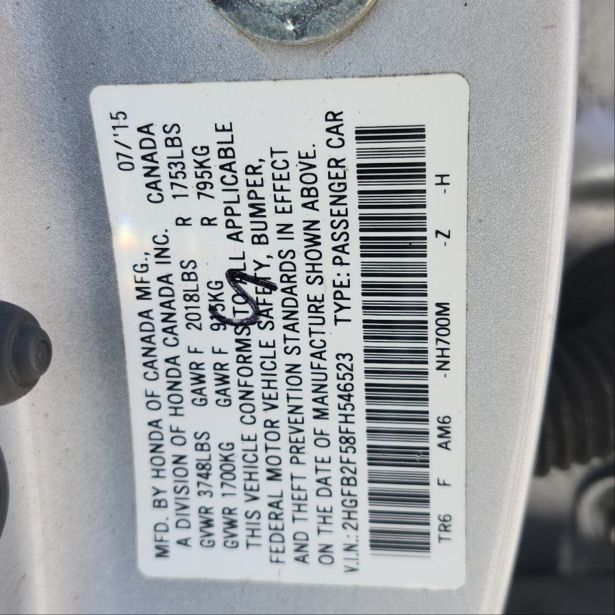 2015 Honda Civic LX photo