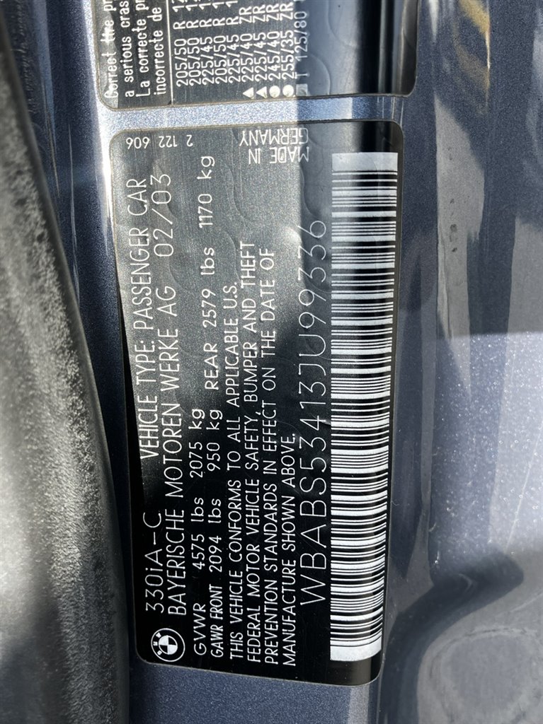 2003 BMW 3-Series 330Ci photo
