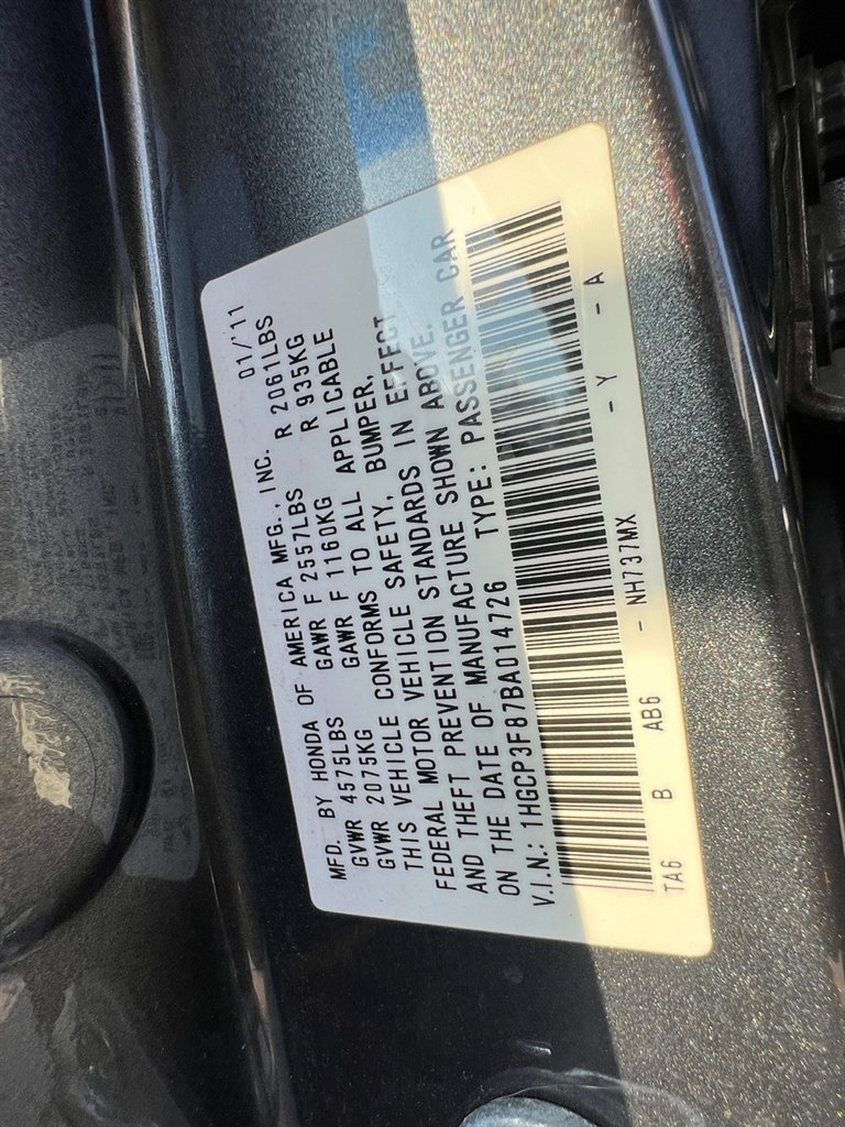 2011 Honda Accord EX-L V6 photo