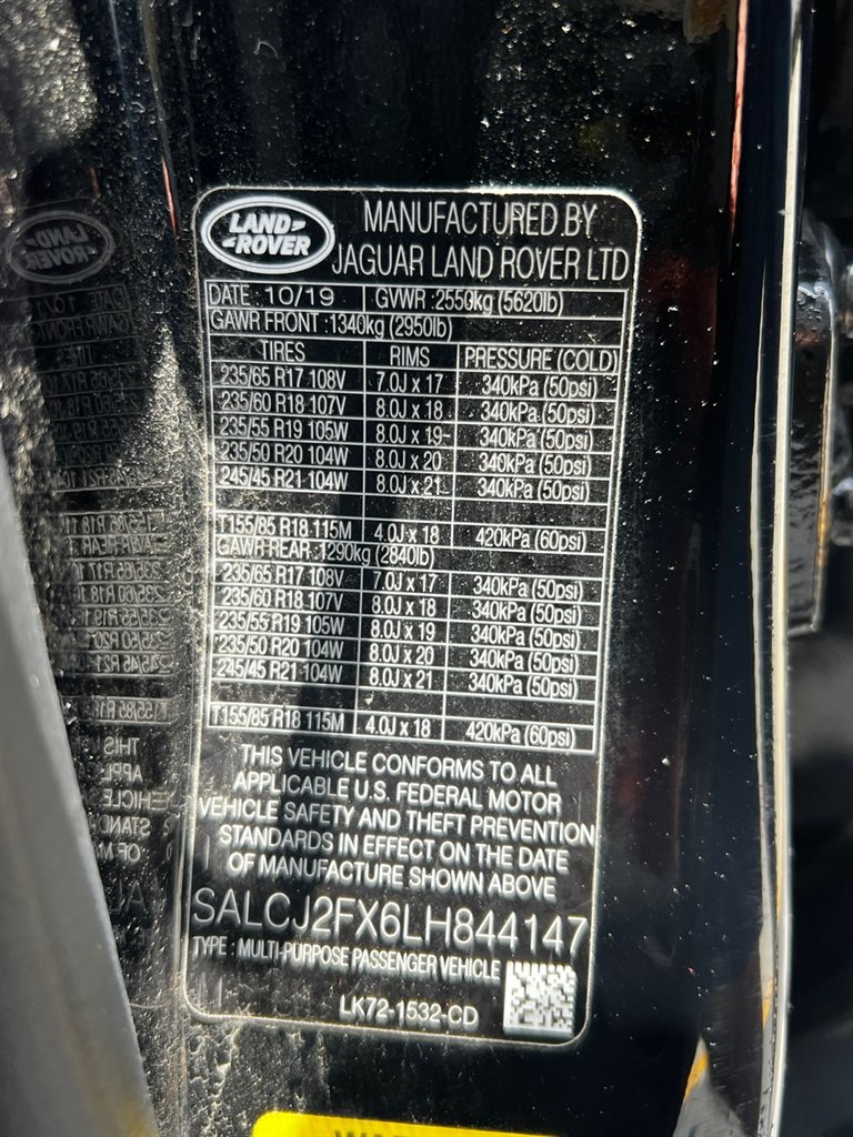 2020 Land Rover Discovery - $19,995