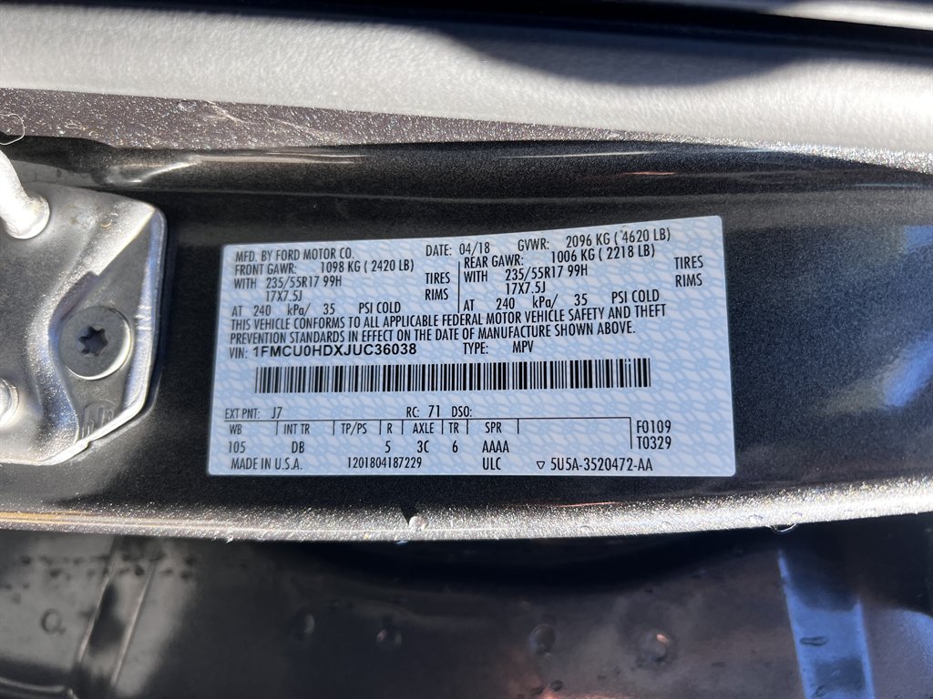 2018 Ford Escape - $8,995