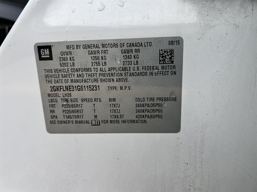2016 GMC Terrain - $7,995