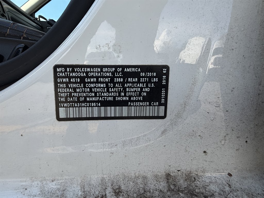 2017 Volkswagen Passat - $7,995