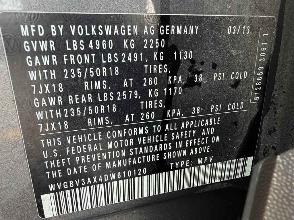 2013 Volkswagen Tiguan - $7,995