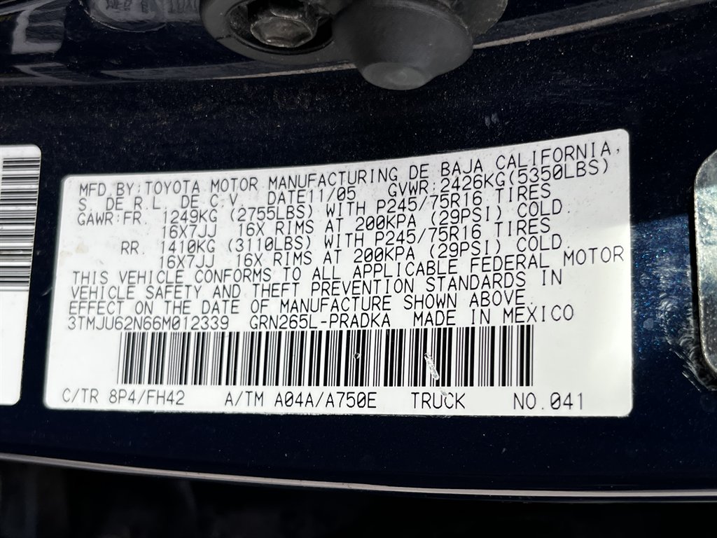 2006 Toyota Tacoma - $13,995